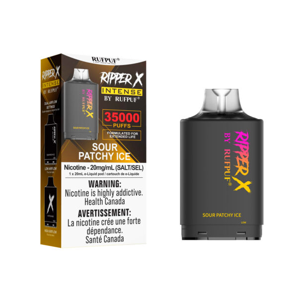 Sour Patchy Ice Ripper X Intense 35K (Pod Only) <b style="color: RED">(Tax Incl.)</b>