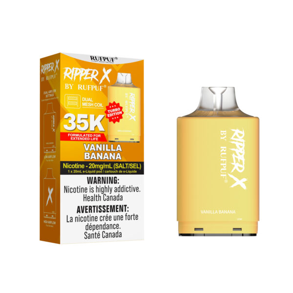 Vanilla Banana Ripper X 35K (20mg/ML) (Pod Only) <b style="color: RED">(Tax Incl.)</b>