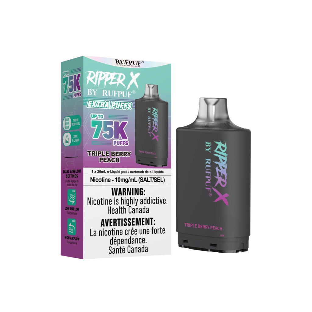Triple Berry Peah (10mg/20ml) Ripper X 75K (Pod Only) <b Style="color:red">(Tax Incl.)</b>