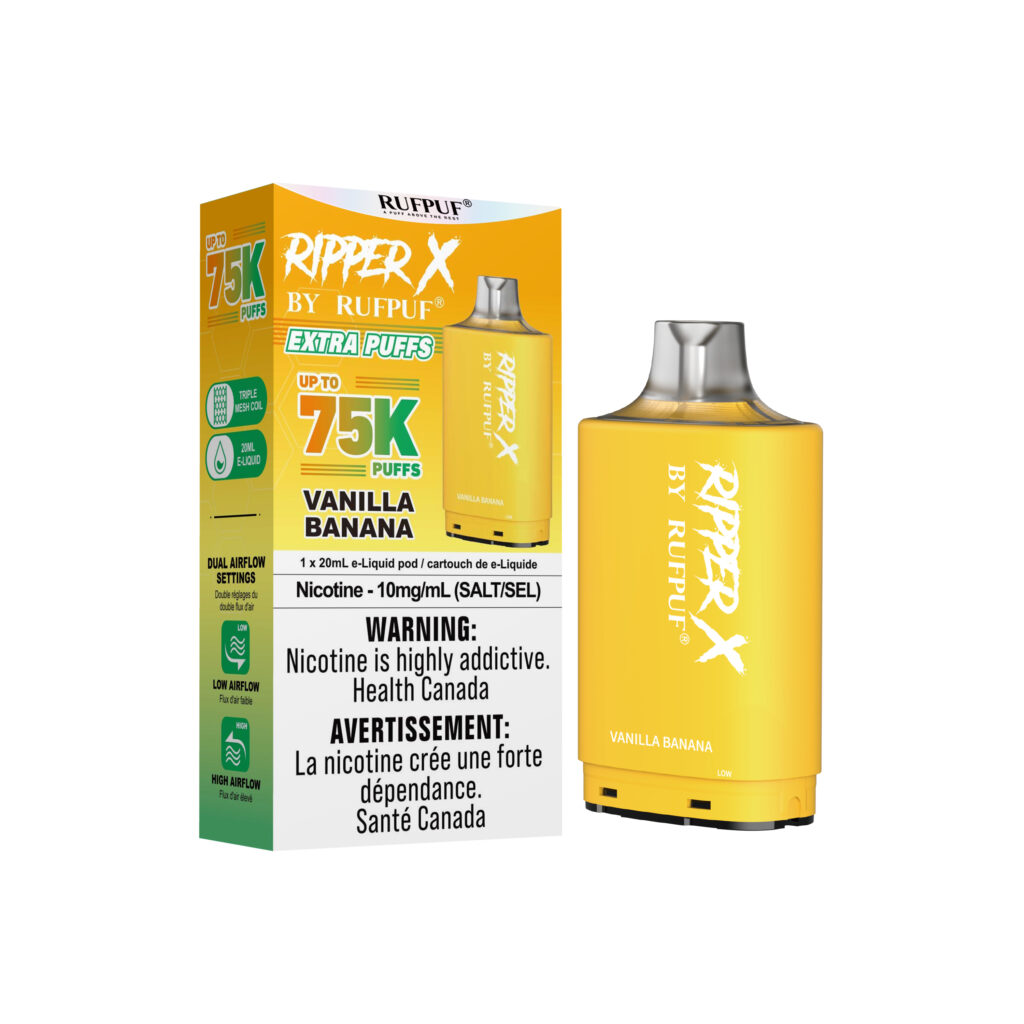 Vanilla Banana (10mg/20ml) Ripper X 75K (Pod Only) <b Style="color:red">(Tax Incl.)</b>