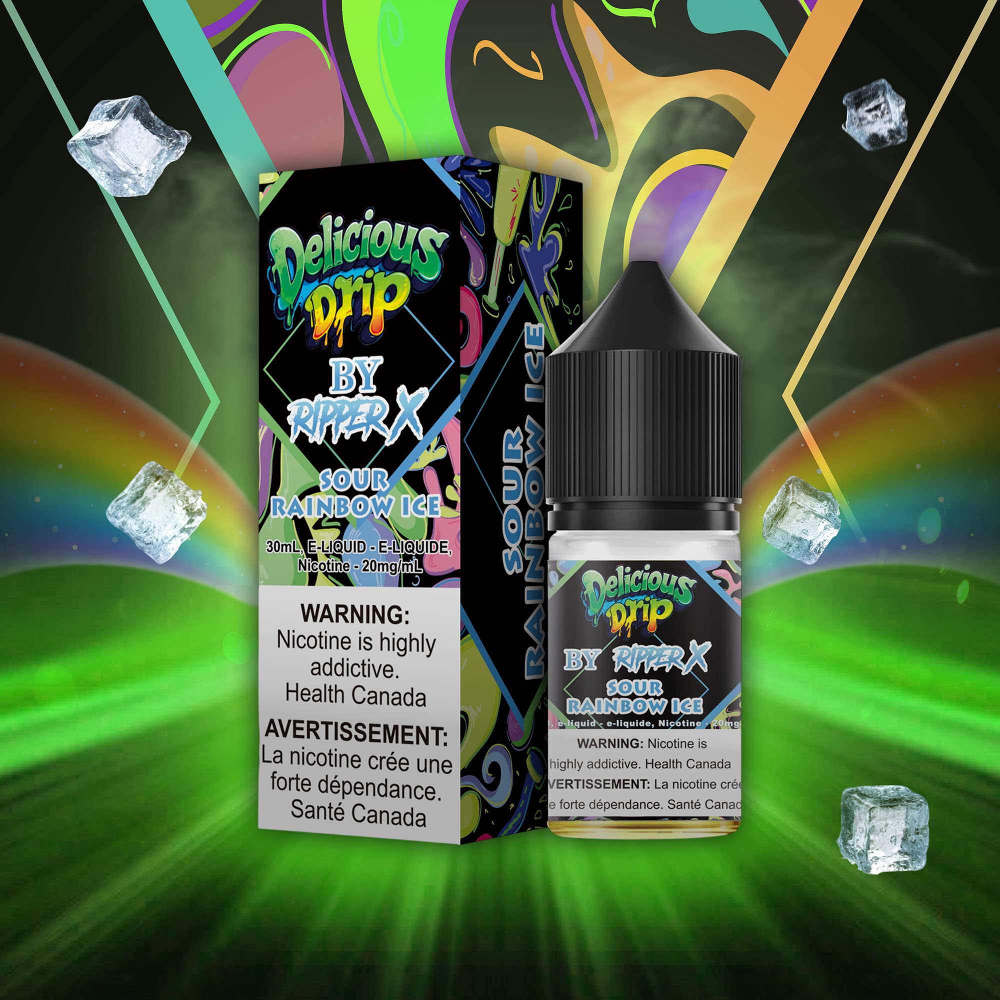 Sour Rainbow Ice (20mg) Delicious Drip <b Style="color:red">(Tax Incl.)</b>