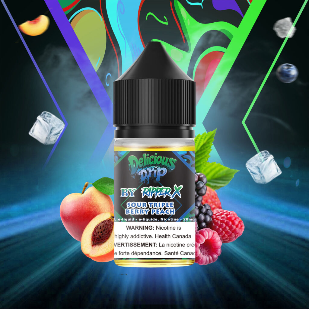 Sour Triple Berry Peach (20mg) Delicious Drip <b Style="color:red">(Tax Incl.)</b>