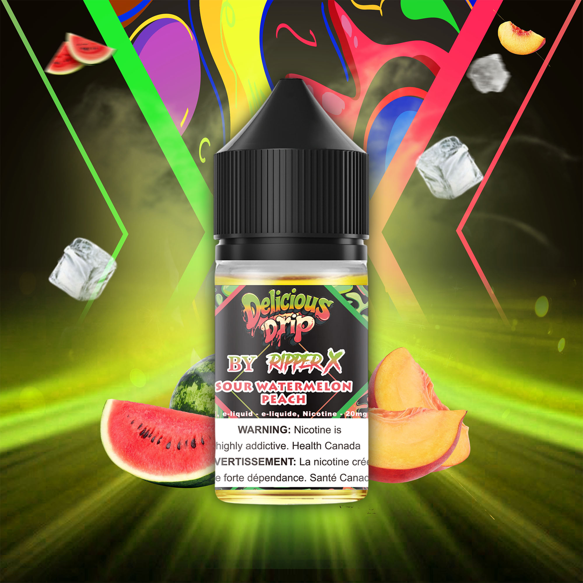 Sour Watermelon Peach (20mg) Delicious Drip <b Style="color:red">(Tax Incl.)</b>