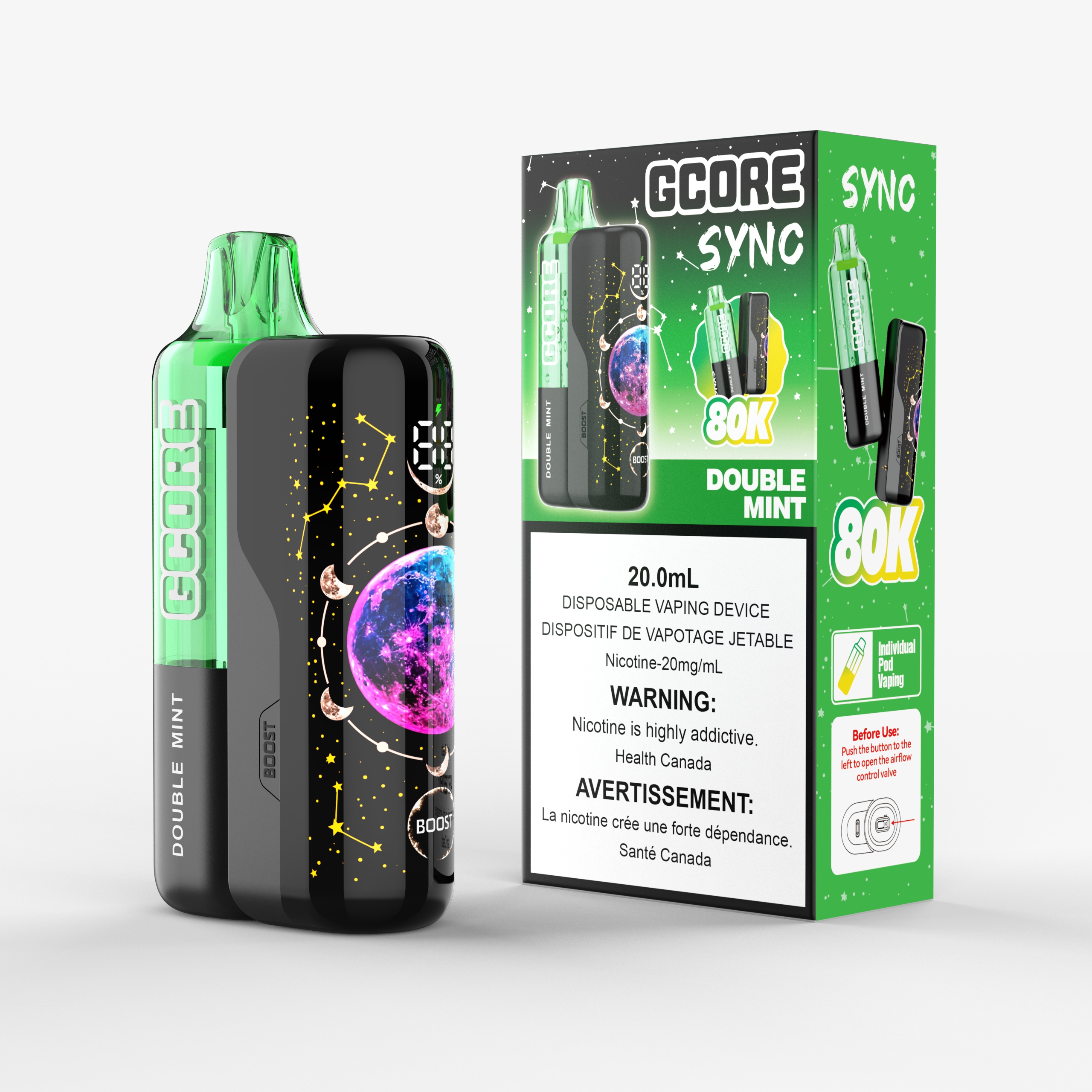 Double mint Gcore Sync Kit (20ML) (20MG/ML) <b Style="color:red">(Tax Incl.)</b>
