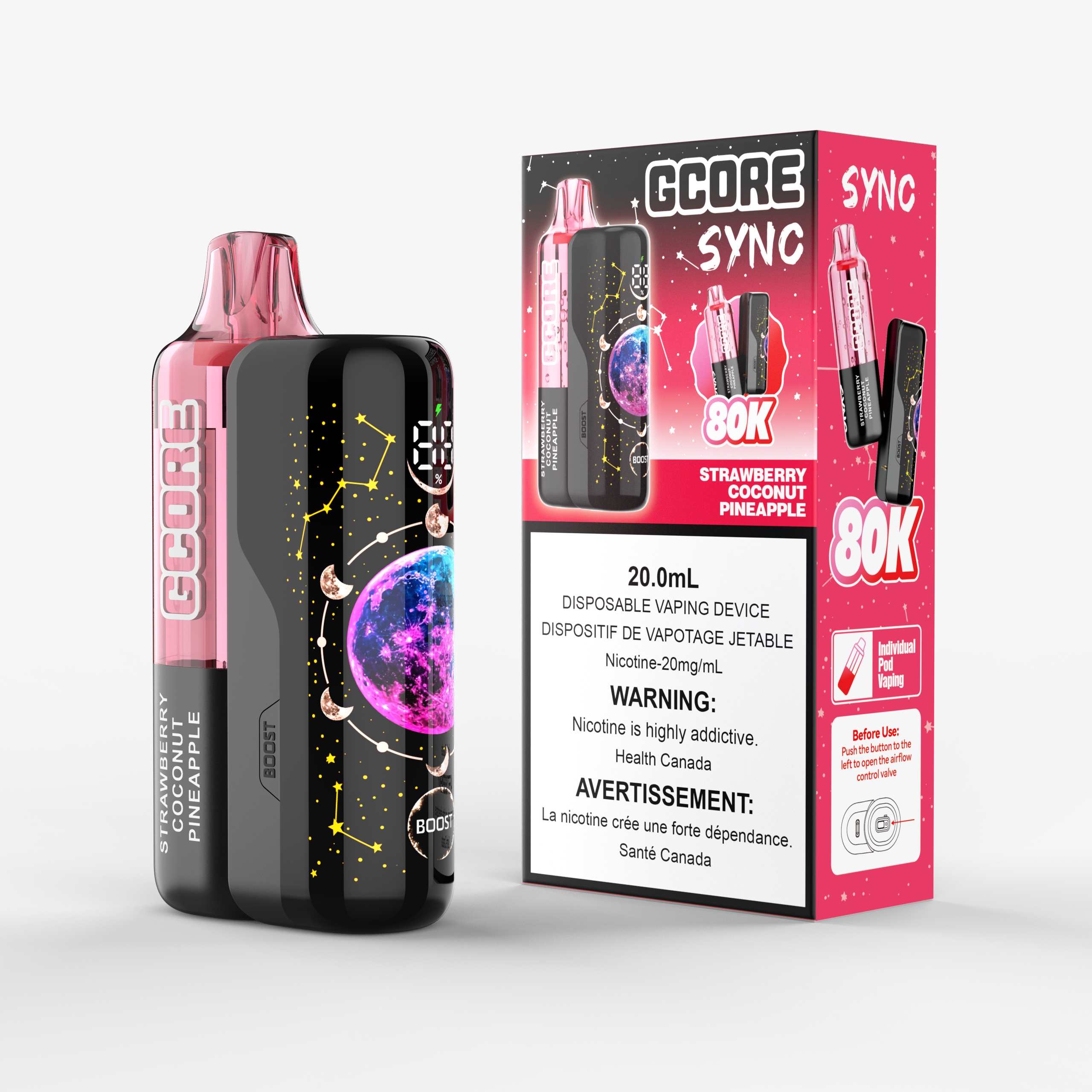 Strawberry Coconut Pineapple Gcore Sync Kit (20ML) (20MG/ML) <b Style="color:red">(Tax Incl.)</b>