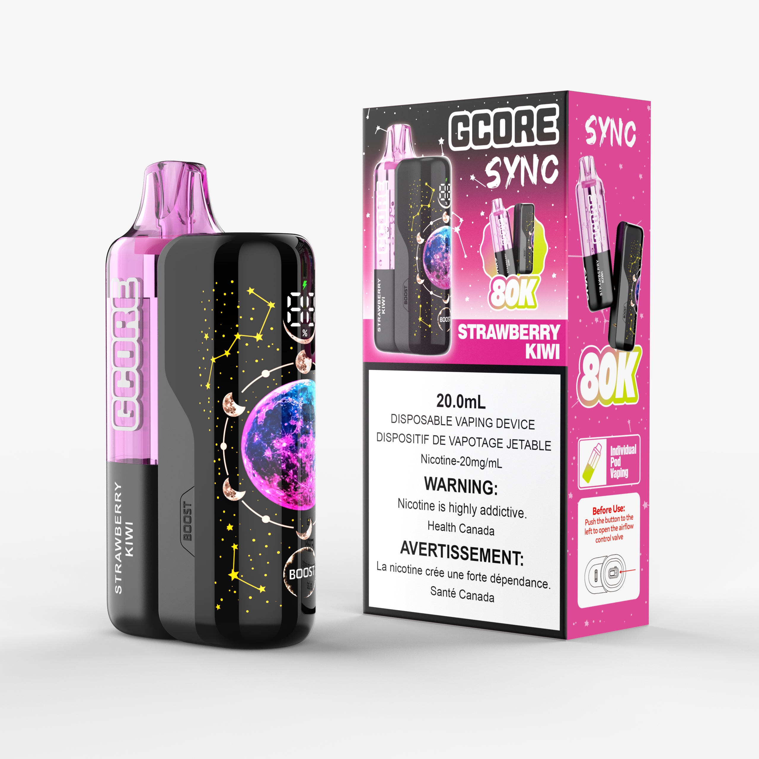 Strawberry Kiwi Gcore Sync Kit (20ML) (20MG/ML) <b Style="color:red">(Tax Incl.)</b>