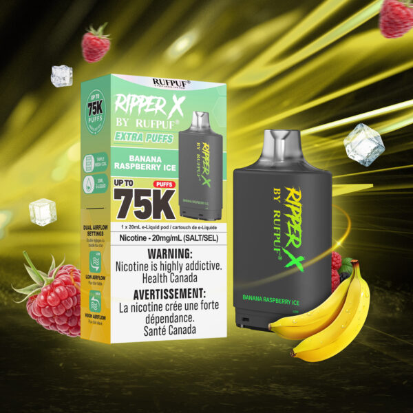 Banana Raspberry Ice RIPPER X 75K (Pod Only) <b Style="color:red">(Tax Incl.)</b>