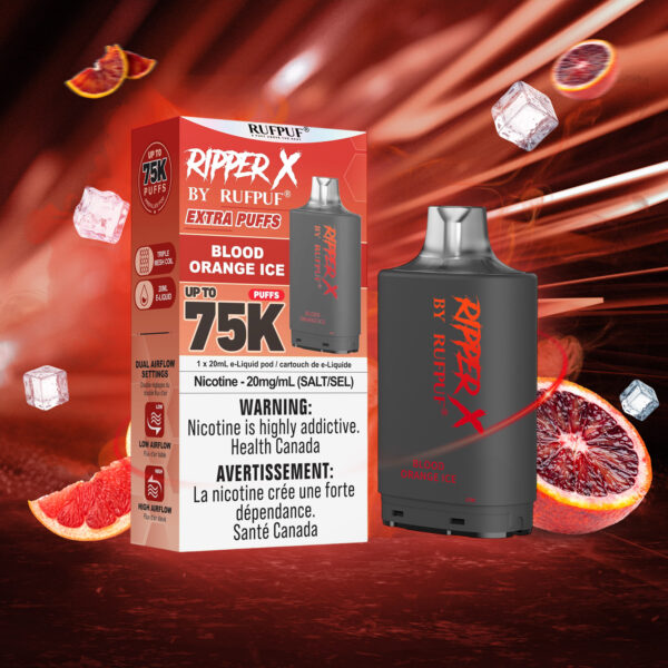 Blood Orange Ice RIPPER X 75K (Pod Only) <b Style="color:red">(Tax Incl.)</b>