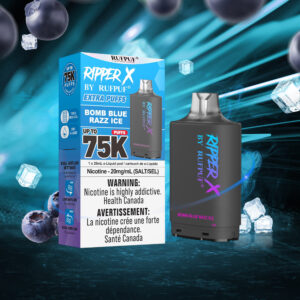 Bomb Blue Razz Ice RIPPER X 75K (Pod Only) <b Style="color:red">(Tax Incl.)</b>