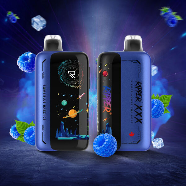 Bomb Blue Razz Ice 100K Ripper XXX (20mg/ML) <b style="color: red">(Tax Incl.)</b>