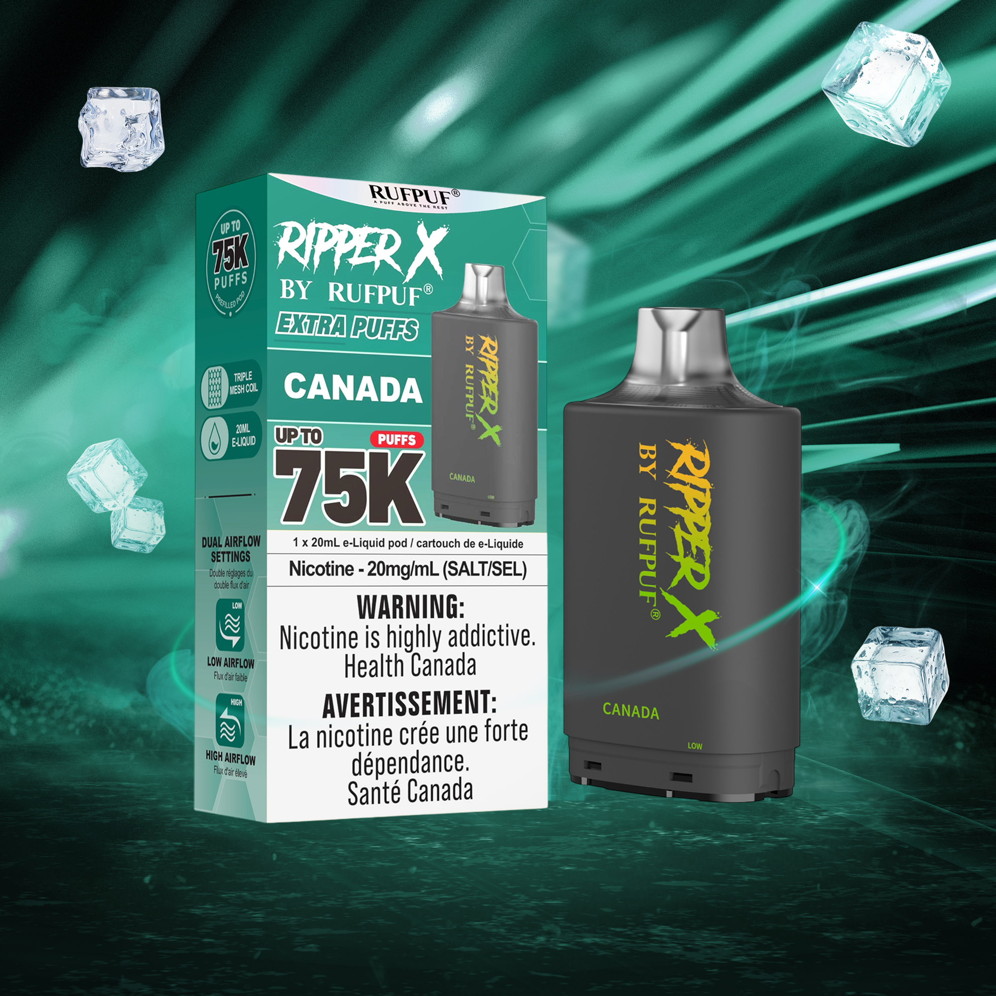 Canada RIPPER X 75K (Pod Only) <b Style="color:red">(Tax Incl.)</b>
