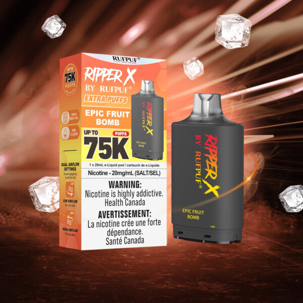 Epic Fruit Bomb RIPPER X 75K (Pod Only) <b Style="color:red">(Tax Incl.)</b>