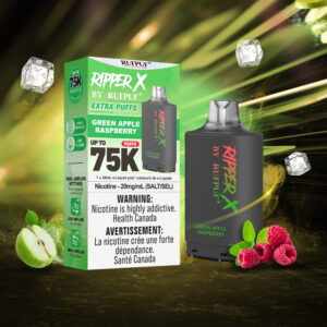 Green Apple Raspberry RIPPER X 75K (Pod Only) <b Style="color:red">(Tax Incl.)</b>