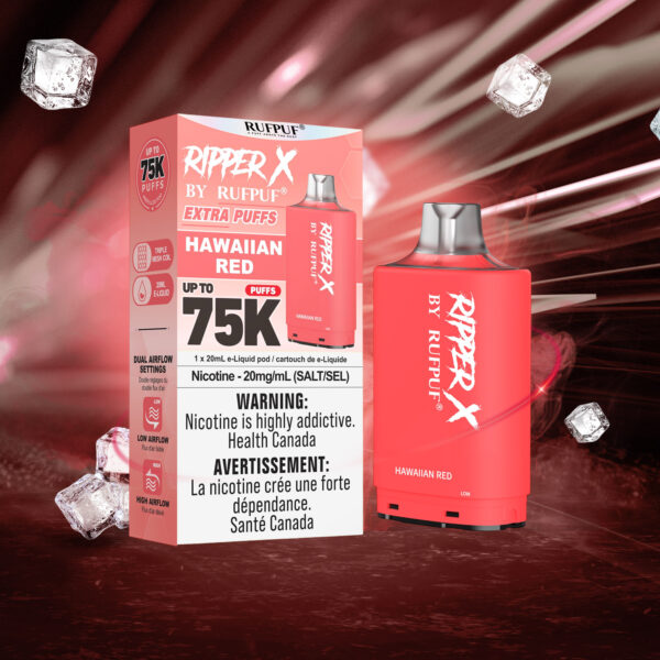 Hawaiian Red RIPPER X 75K (Pod Only) <b Style="color:red">(Tax Incl.)</b>