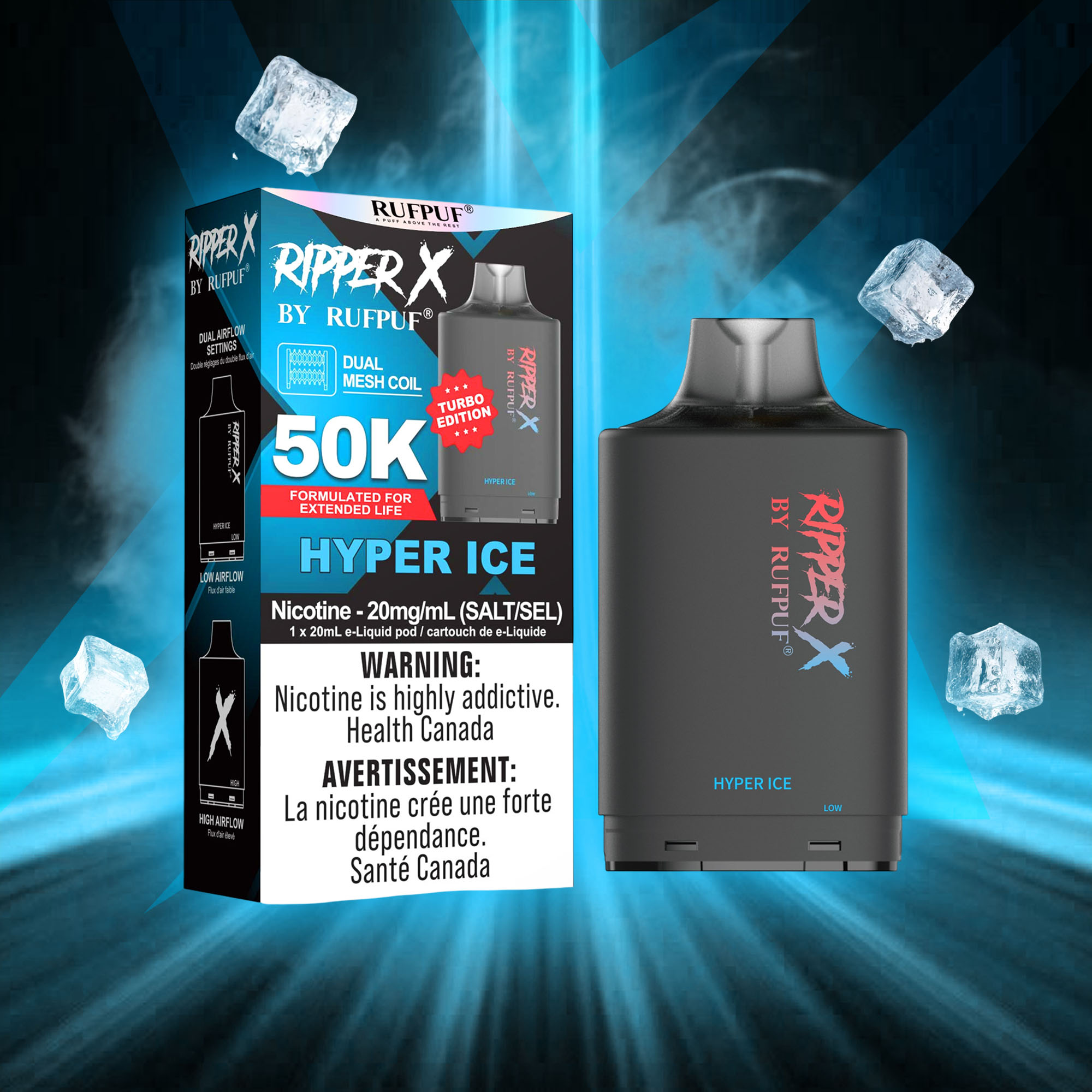 Hyper Ice RIPPER X 50K (Pod Only) <b Style="color:red">(Tax Incl.)</b>