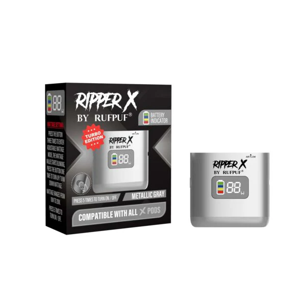 Metallic Gray Ripper X Ultra Battery <b style="color:red">(Tax not Incl.)</b>