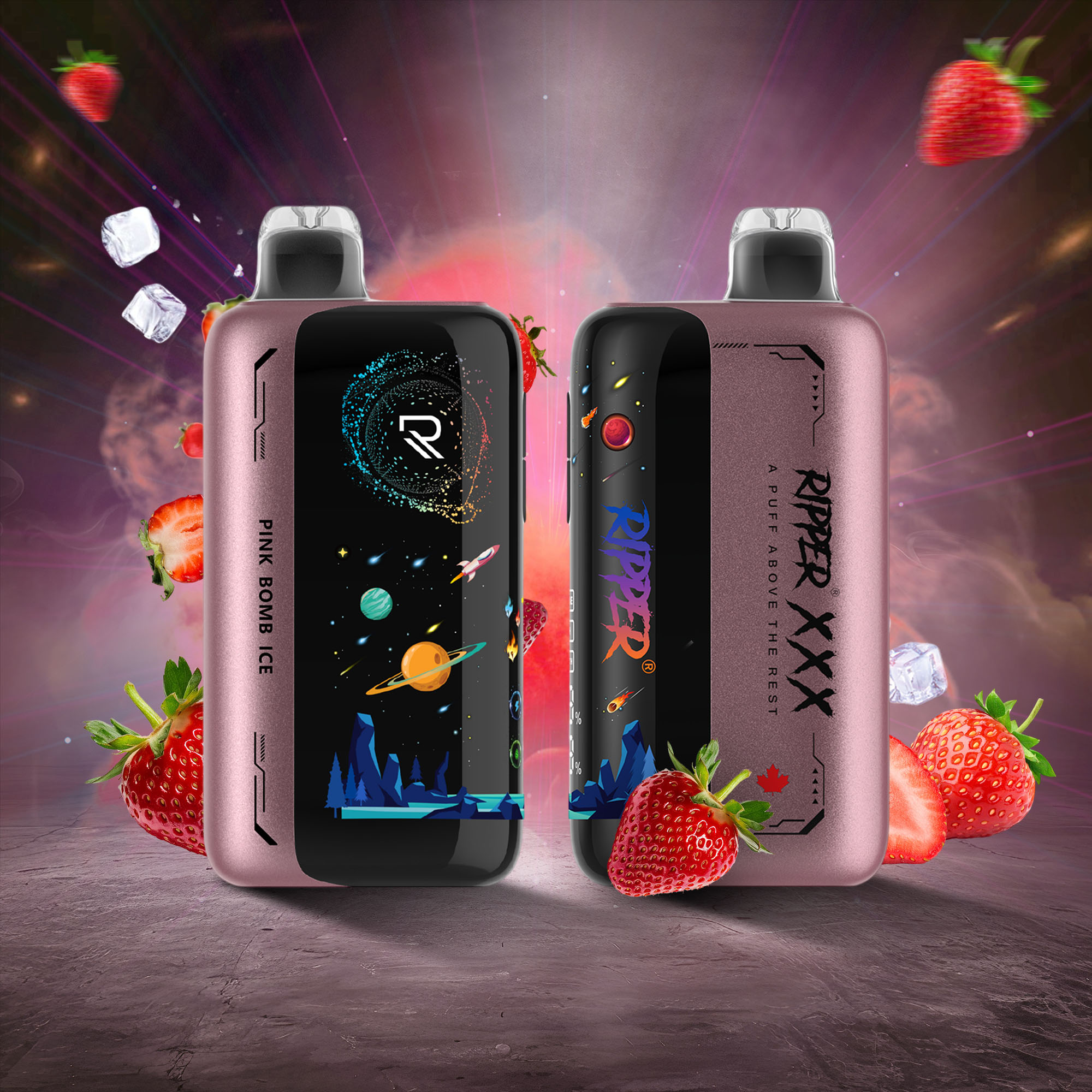 Pink Bomb Ice 100K Ripper XXX (20mg/ML) <b style="color: red">(Tax Incl.)</b>