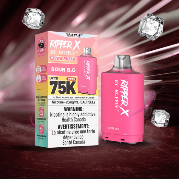 Sour B.G RIPPER X 75K (Pod Only) <b Style="color:red">(Tax Incl.)</b>