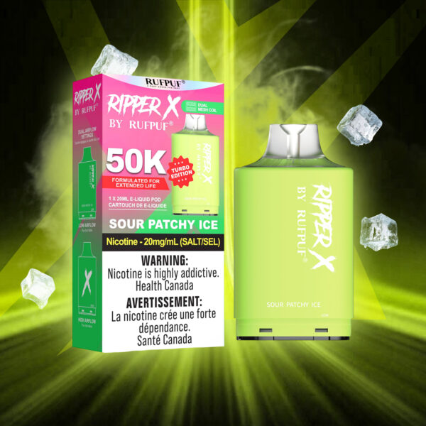 Sour Patchy Ice RIPPER X 50K (Pod Only) (Tax Incl.)