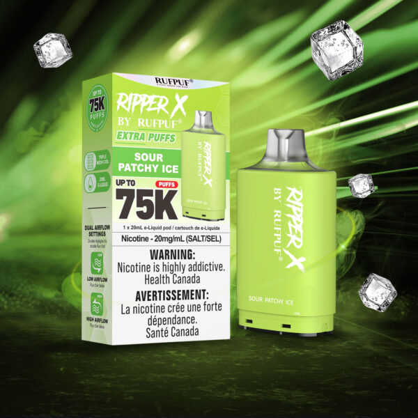 Sour Patchy Ice RIPPER X 75K (Pod Only) <b Style="color:red">(Tax Incl.)</b>