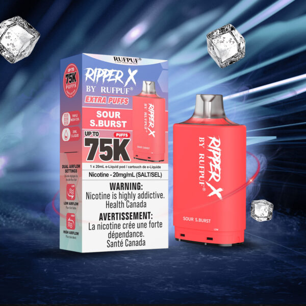 Sour S.Burst RIPPER X 75K (Pod Only) <b Style="color:red">(Tax Incl.)</b>