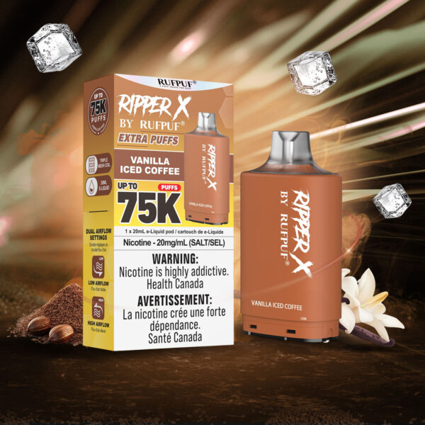 Vanilla Iced Coffee RIPPER X 75K (Pod Only) <b Style="color:red">(Tax Incl.)</b>