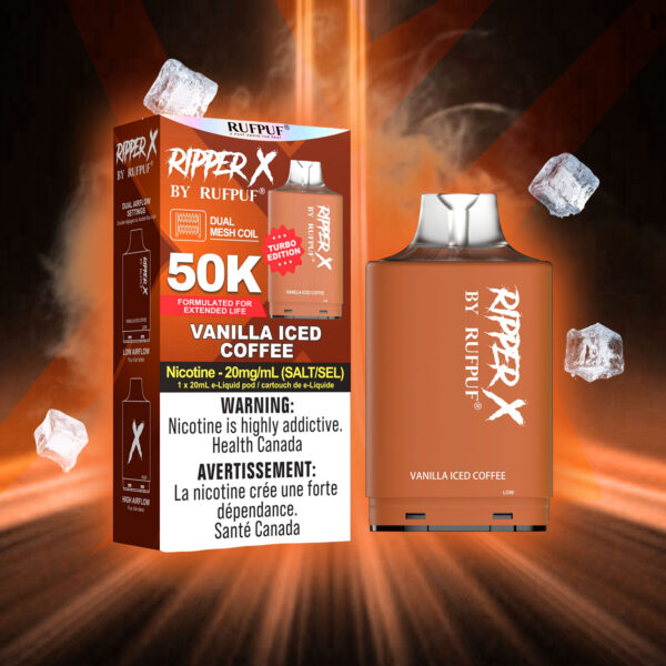 Vanilla Iced Coffee RIPPER X 50K (Pod Only) <b Style="color:red">(Tax Incl.)</b>