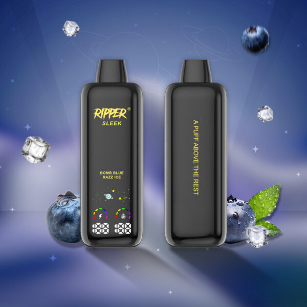 Bomb Blue Razz Ice (8ml) (20mg/ml) Ripper Sleek 20K <b Style="color:red">(Tax Incl.)</b>