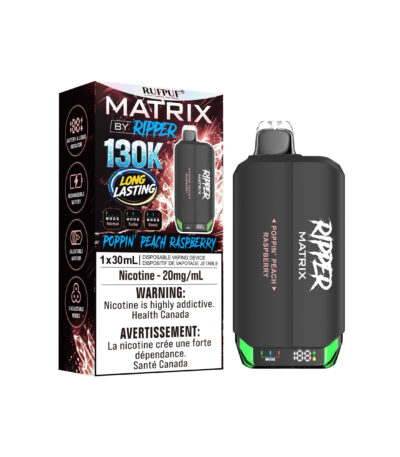 Poppin' Peach Raspberry MATRIX 130K (20mg/ml)<b Style="color:red">(Tax Incl.)</b>